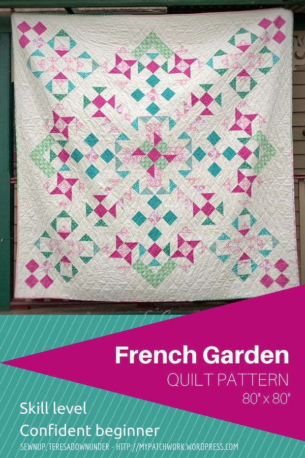 French Garden quilt pattern - confident beginner level