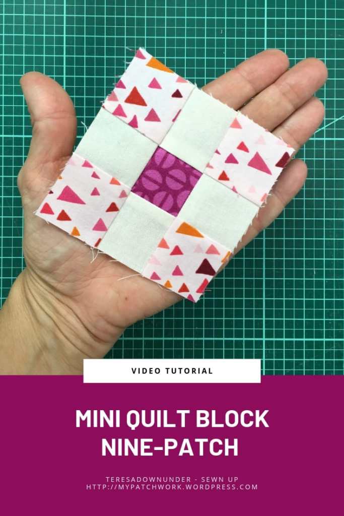 Mini quilt block: nine patch