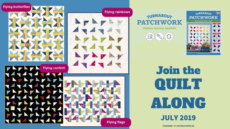 Turnabout patchwork quilt along