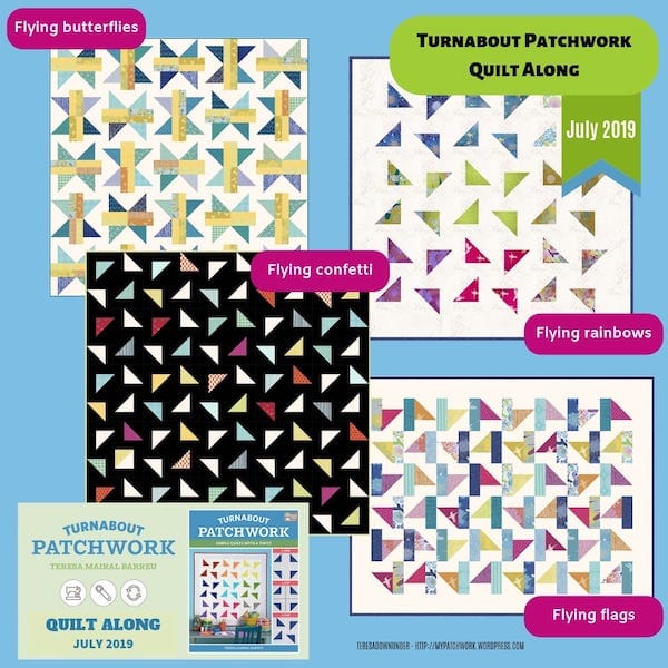 Turnabout patchwork quilt along