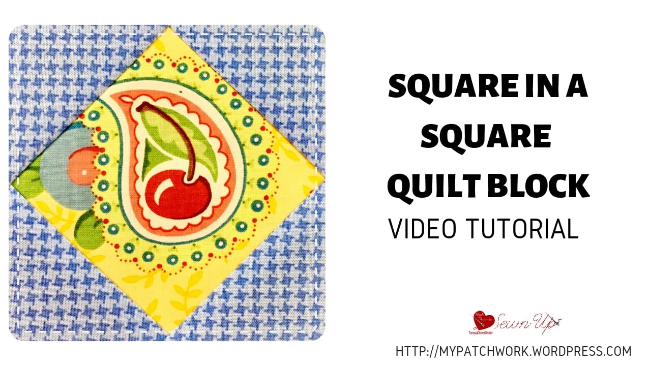 Square in a square quilt block