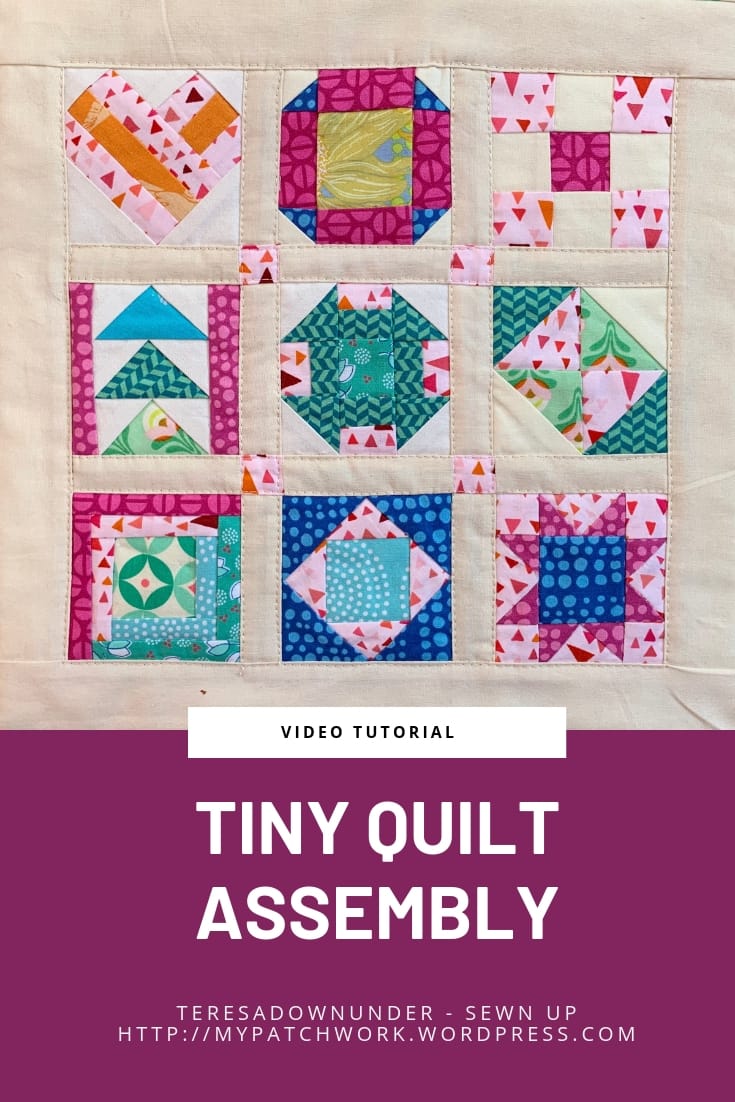 Tiny quilt assembly video tutorial