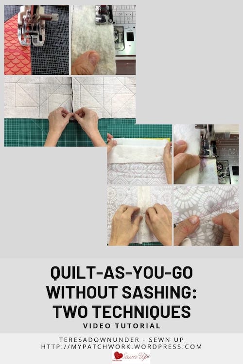 2 techniques: quilt as you go