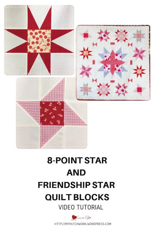 8-point star and friendship star quilt blocks