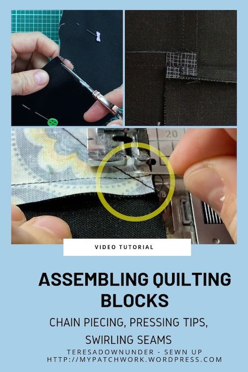 Turnabout patchwork QAL: assembling quilting blocks