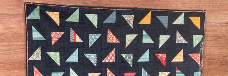 Flying confetti quilt