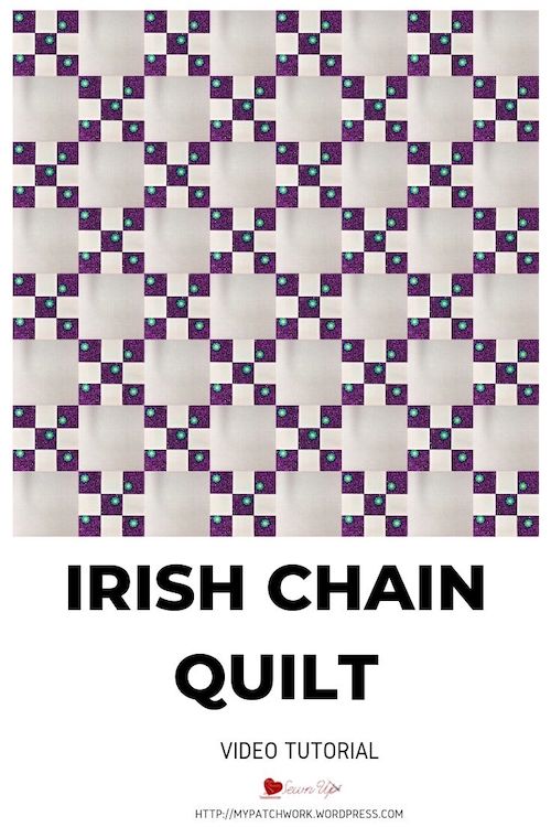 Simple Irish Chain quilt