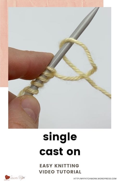 Single cast on - easy knitting video tutorial