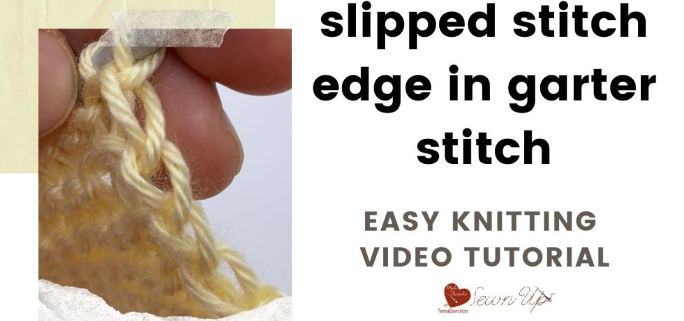 Slipped edge stitch