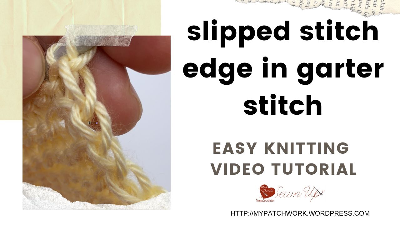 Slipped edge stitch