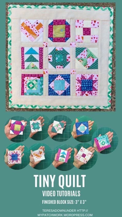 Tiny quilt video tutorials