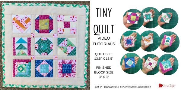Tiny quilt - 3" x 3" blocks