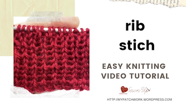 Rib stitch video