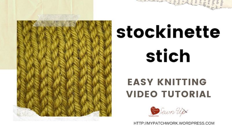 Stockinette stitch video tutorial