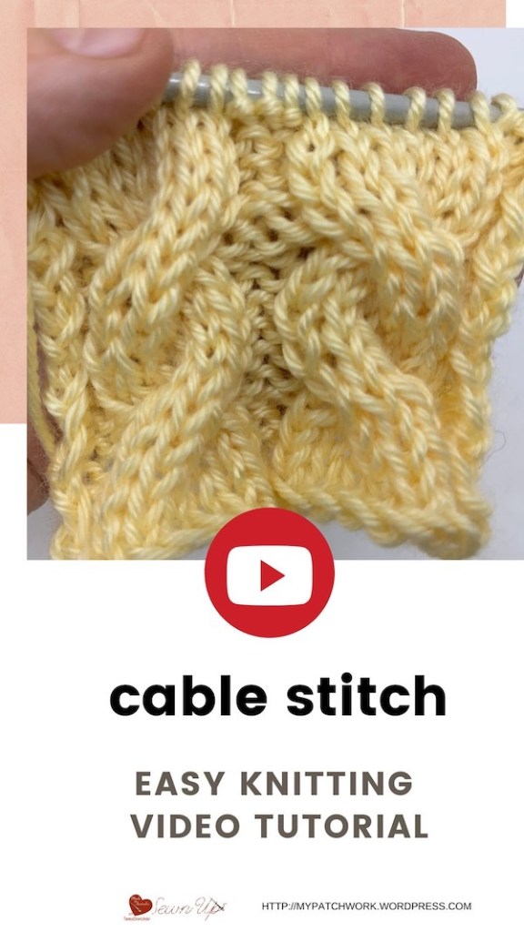 Cable stitch video tutorial