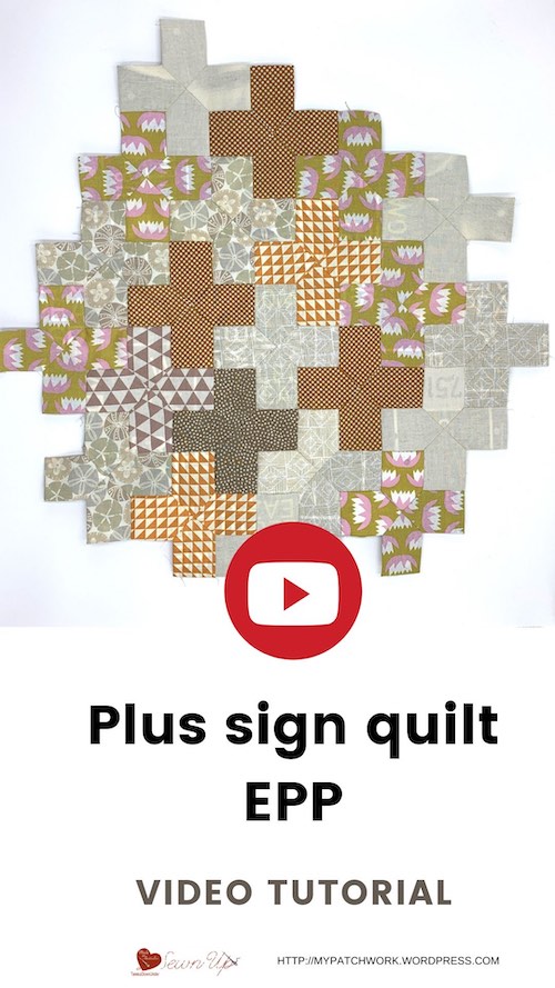 Plus sign quilt - video tutorial