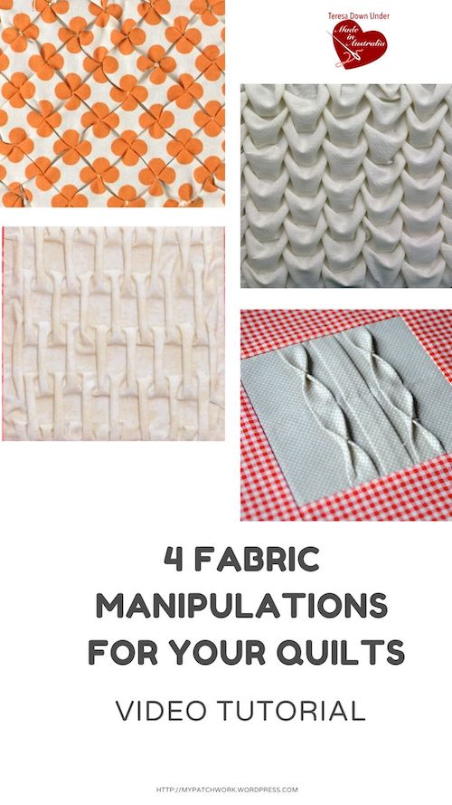 4 fabric manipulations for your quilt video tutorial