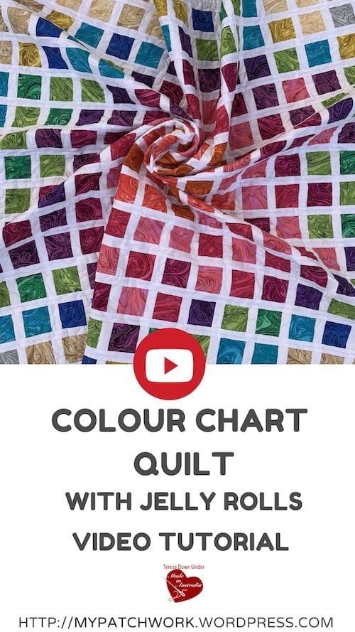 Colour chart quilt pattern video tutorial
