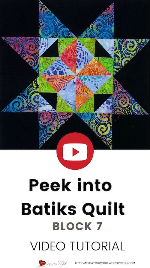 Peek into Batiks QAL - block 7