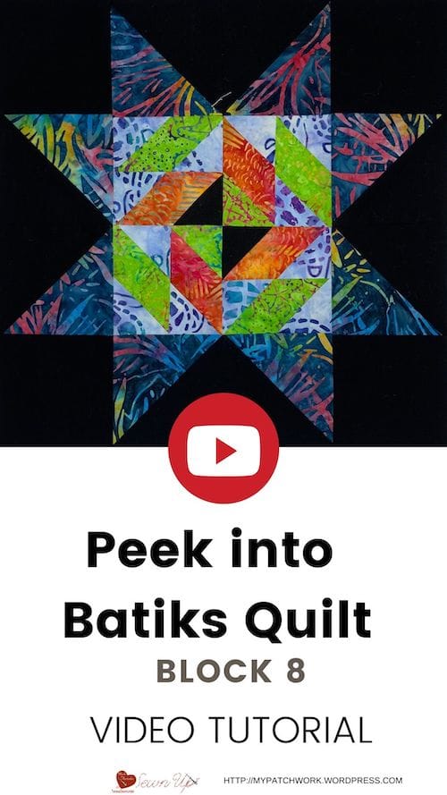 Peek into Batiks block 8 video tutorial