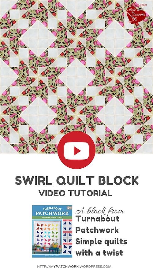 Swirl quilt, Turnabout patchwork