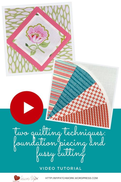 Fussy cutting and fan quilt block video tutorial