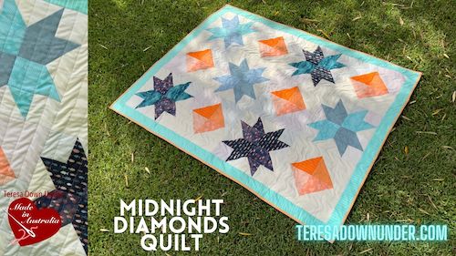 Midnight diamonds quilt pattern
