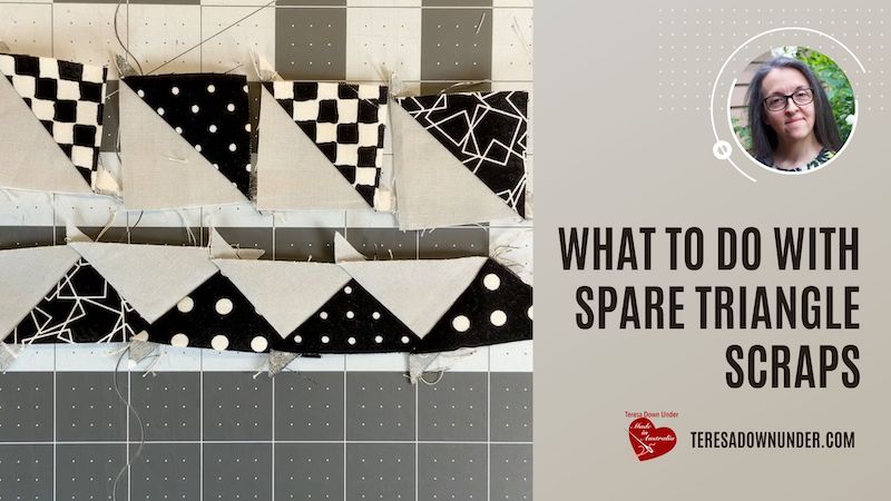 What to do with triangle scraps video tutorial
