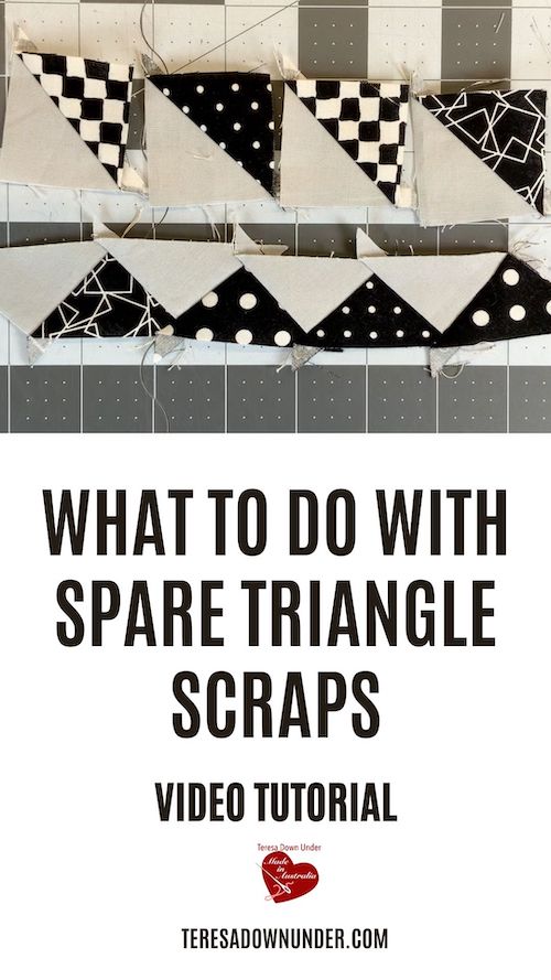 What to do with triangle scraps video tutorial