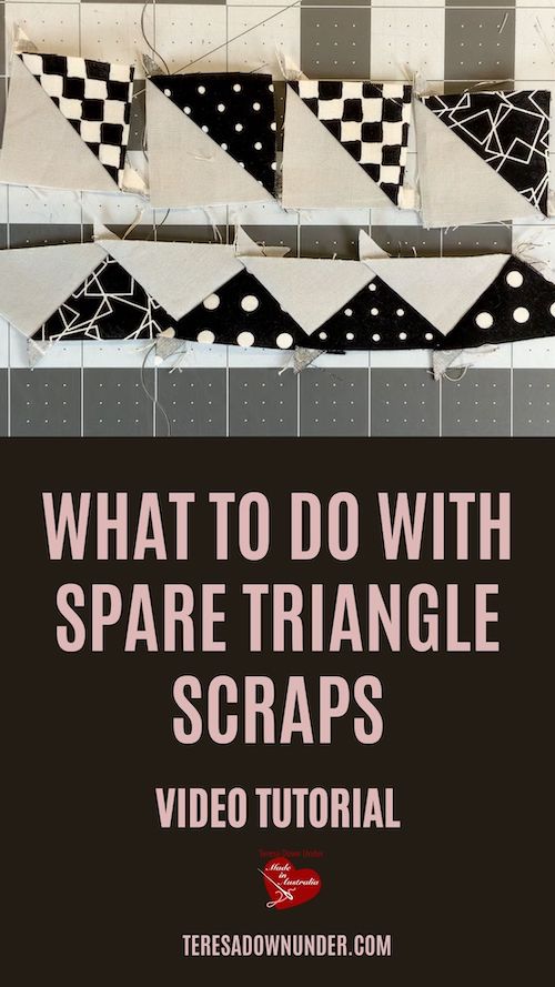 What to do with triangle scraps video tutorial