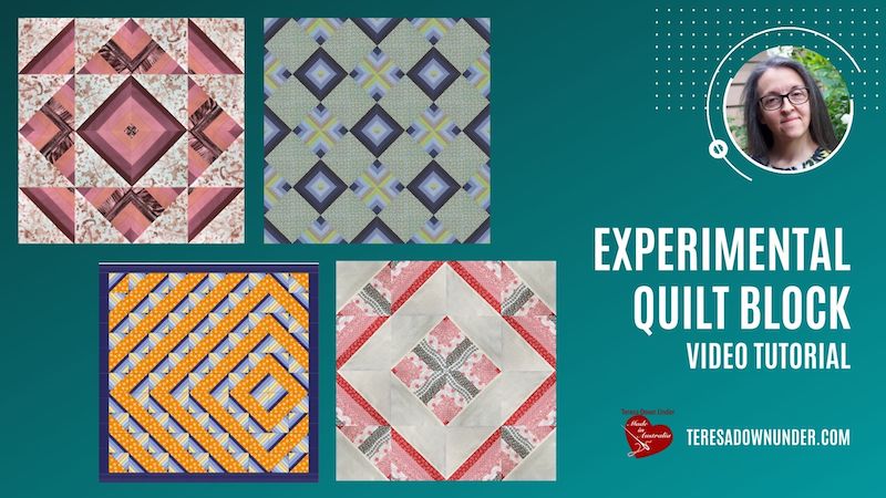 Experimental strip quilt block - video tutorial