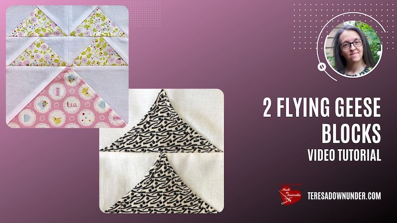 2 Flying geese blocks video tutorial