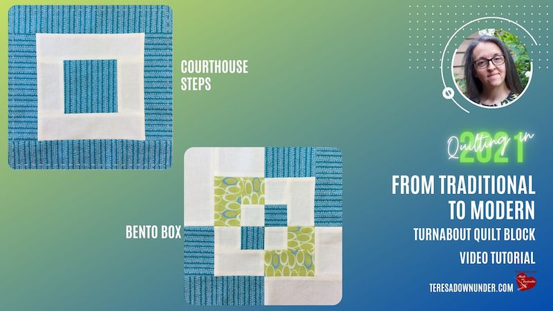 From traditional to modern: Courthouse steps block and Bento box block - video tutorial