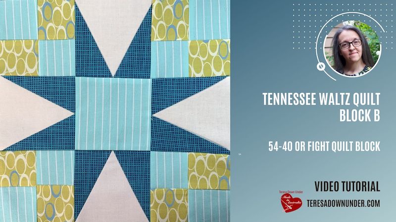54-40 or Fight quilt block - video tutorial