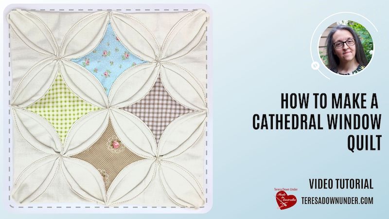Cathedral window quilt - video tutorial