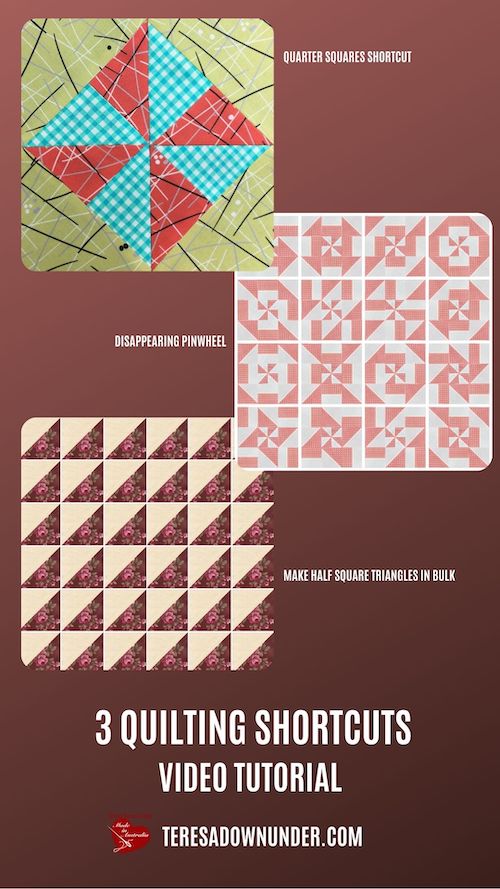 Three quilting shortcuts video tutorial
