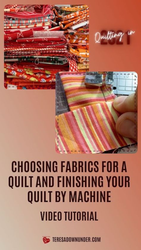 Binding and choosing fabrics for a quilt project