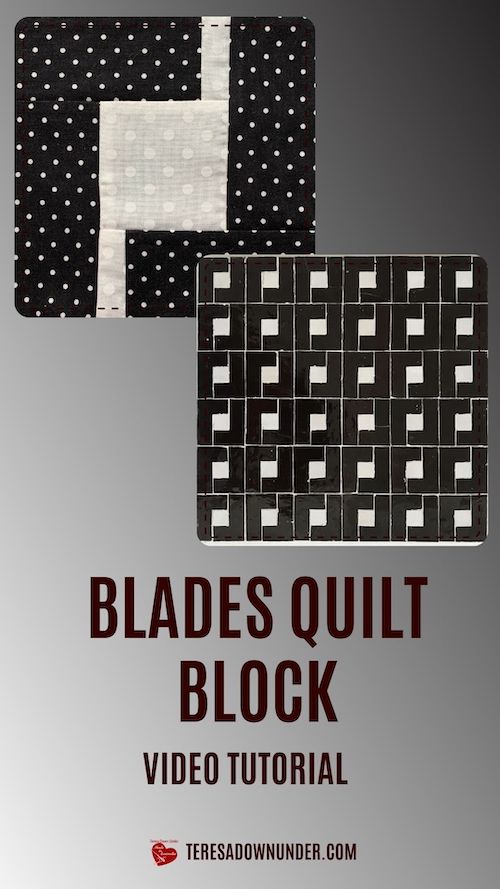 Blades quilt block video tutorial