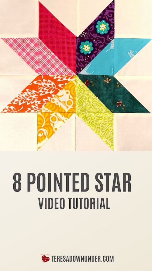 8 pointed star video tutorial