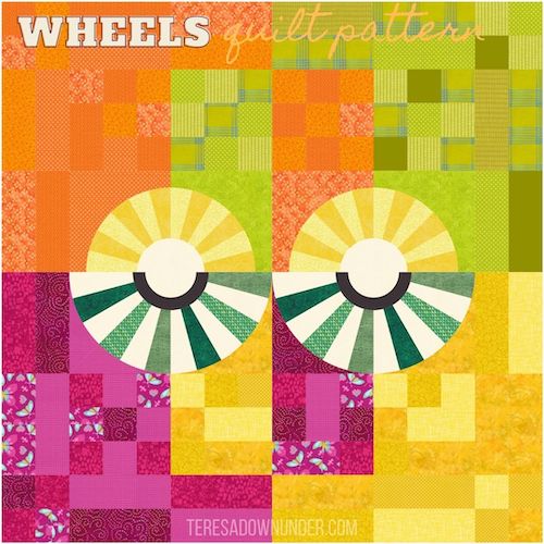 Wheels quilt pattern - teresadownunder.com