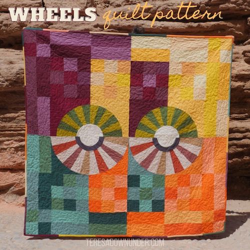 Wheels quilt pattern - teresadownunder.com