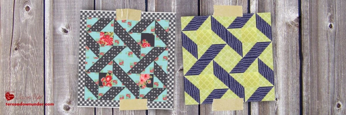 Making A 2 Color Ribbon Pattern Quilt Ribbon mini quilt video tutorial – teresadownunder.com