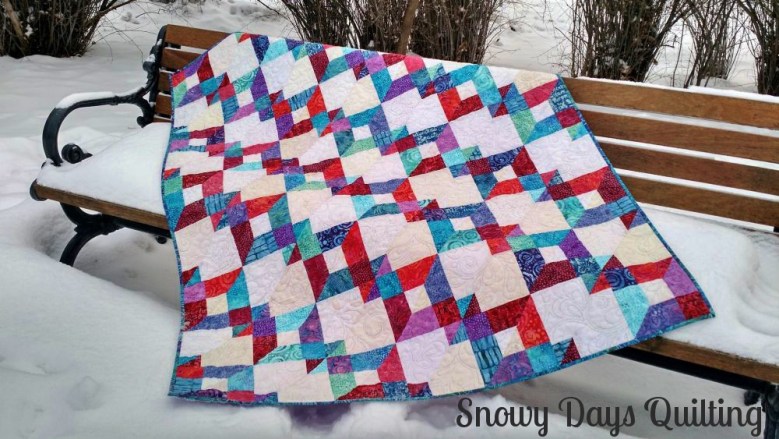 Stepping stones quilt, Turnabout patchwork