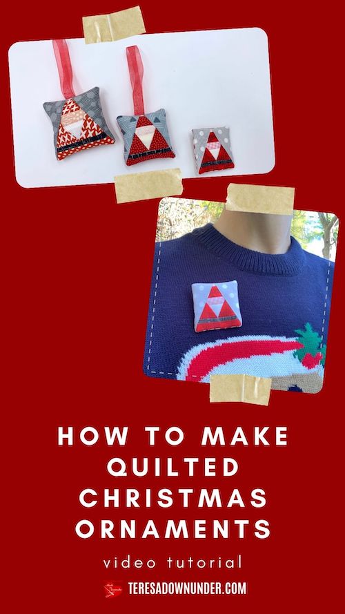 Santa foundation piecing block