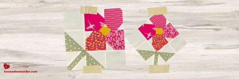Flower quilt block