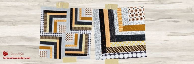 improv log cabin block
