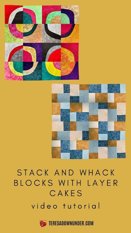 Stack and whack blocks with layer cakes video tutorial