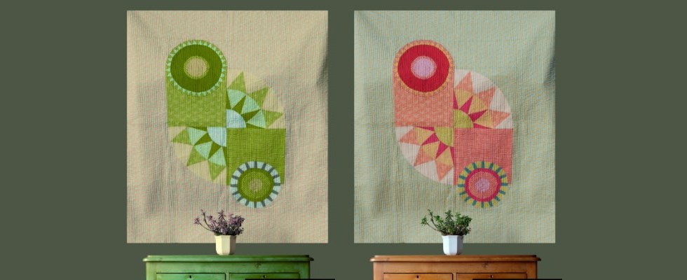 Summer Yin Yang quilt