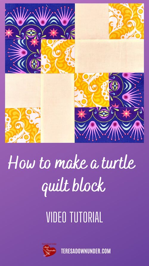 Turtle quilt block