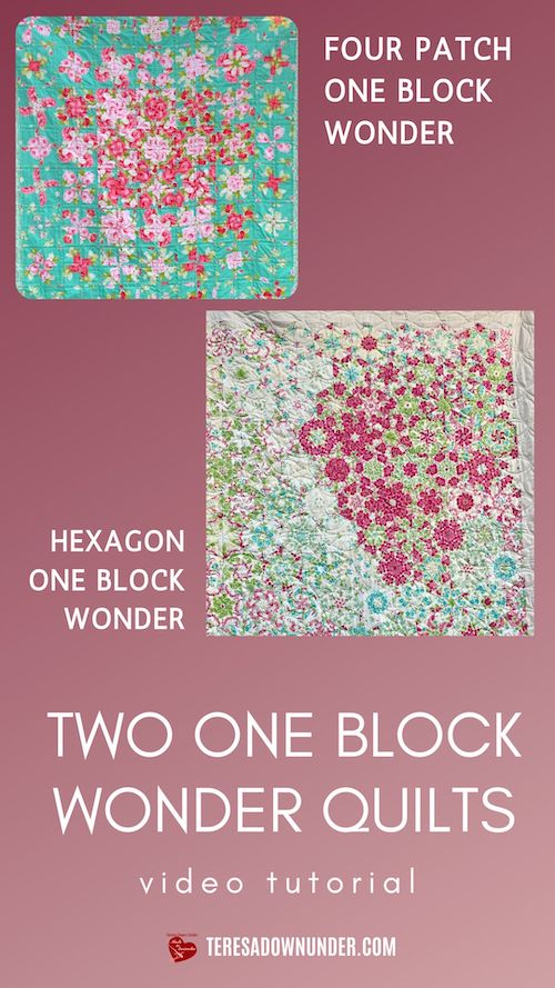 Two one block wonder quilts video tutorial